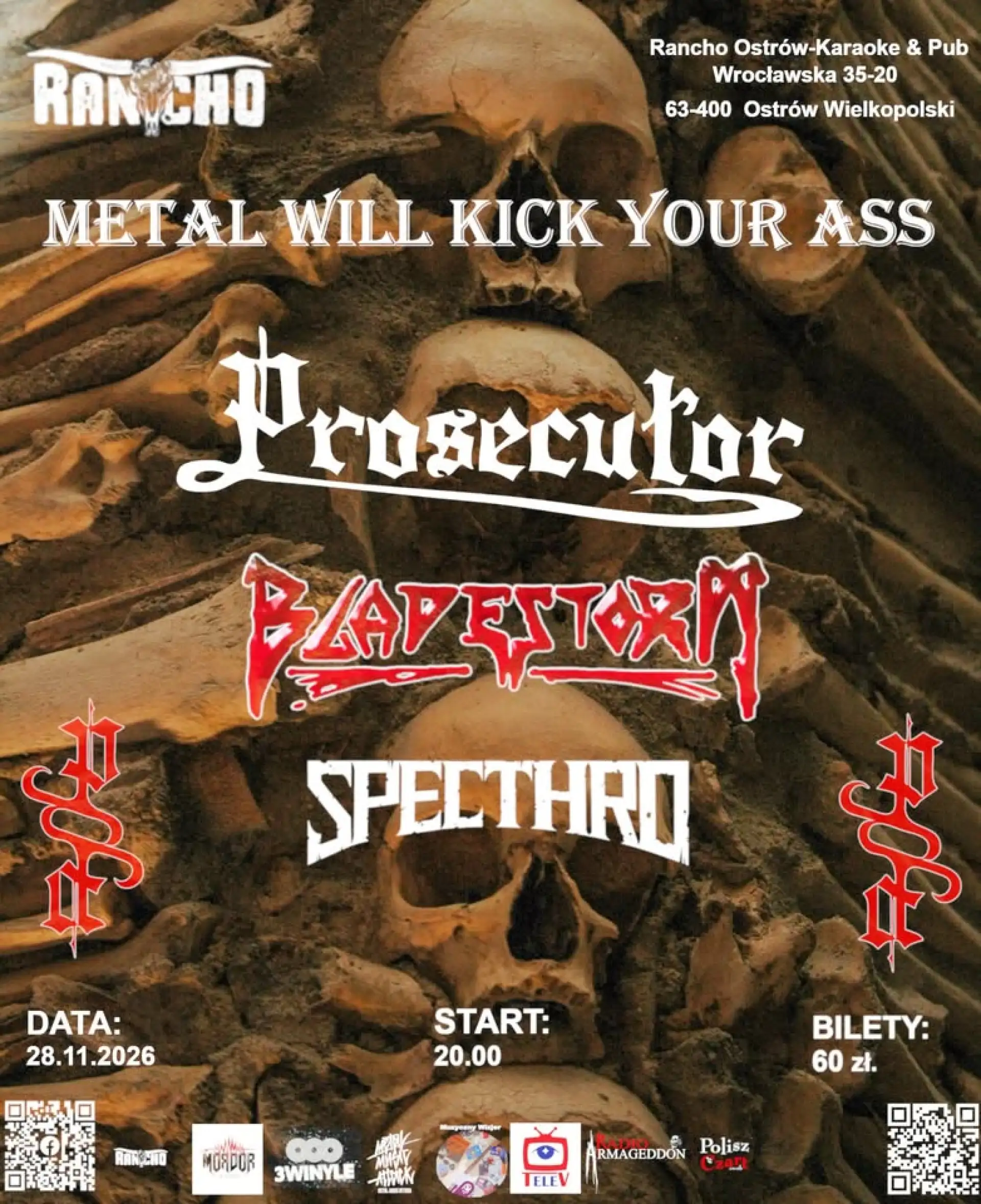 Plakat: METAL WILL KICK YOUR ASS