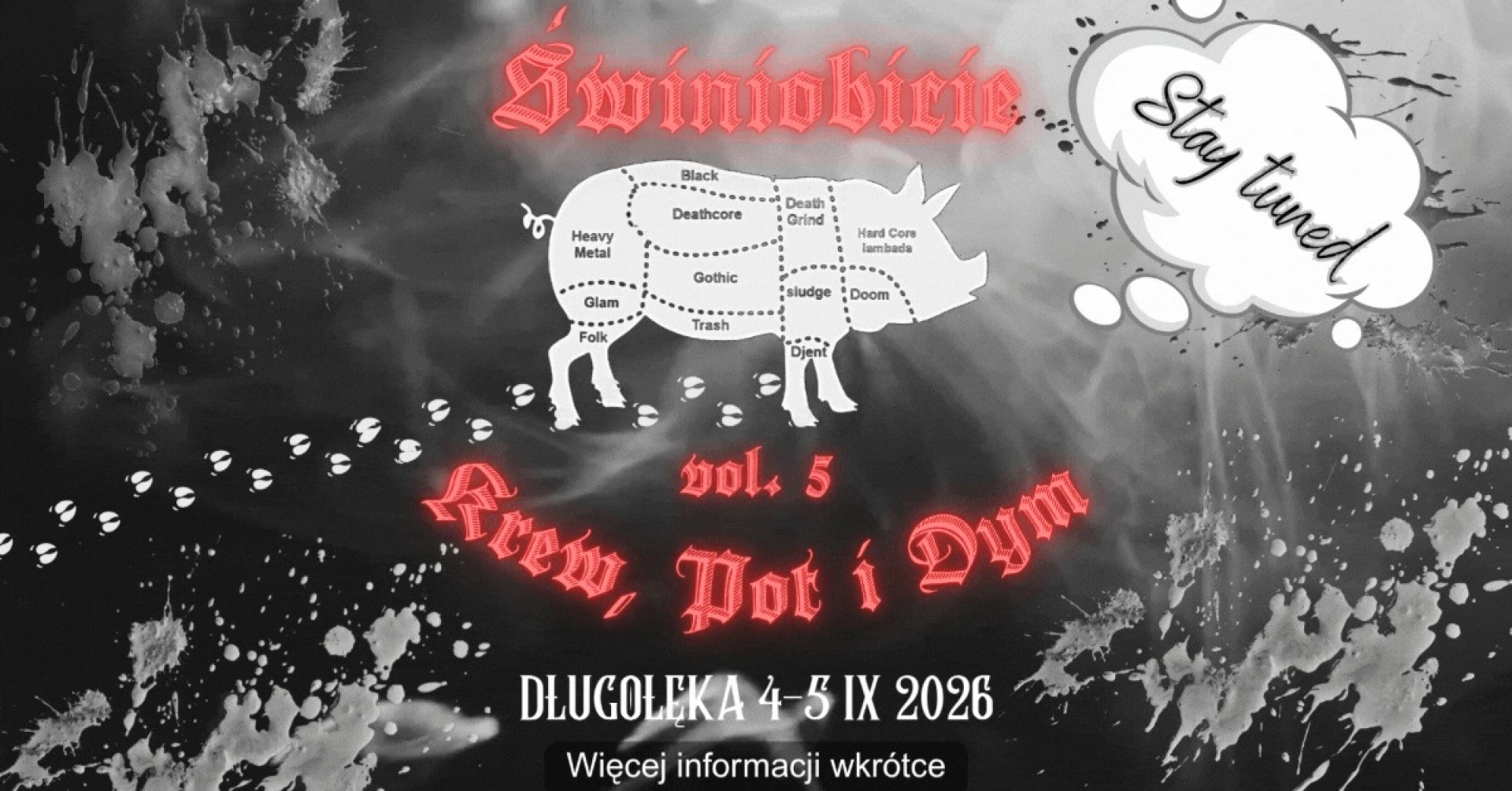 Plakat: Świniobicie 2026 vol. 5 " Krew, Pot i Dym"