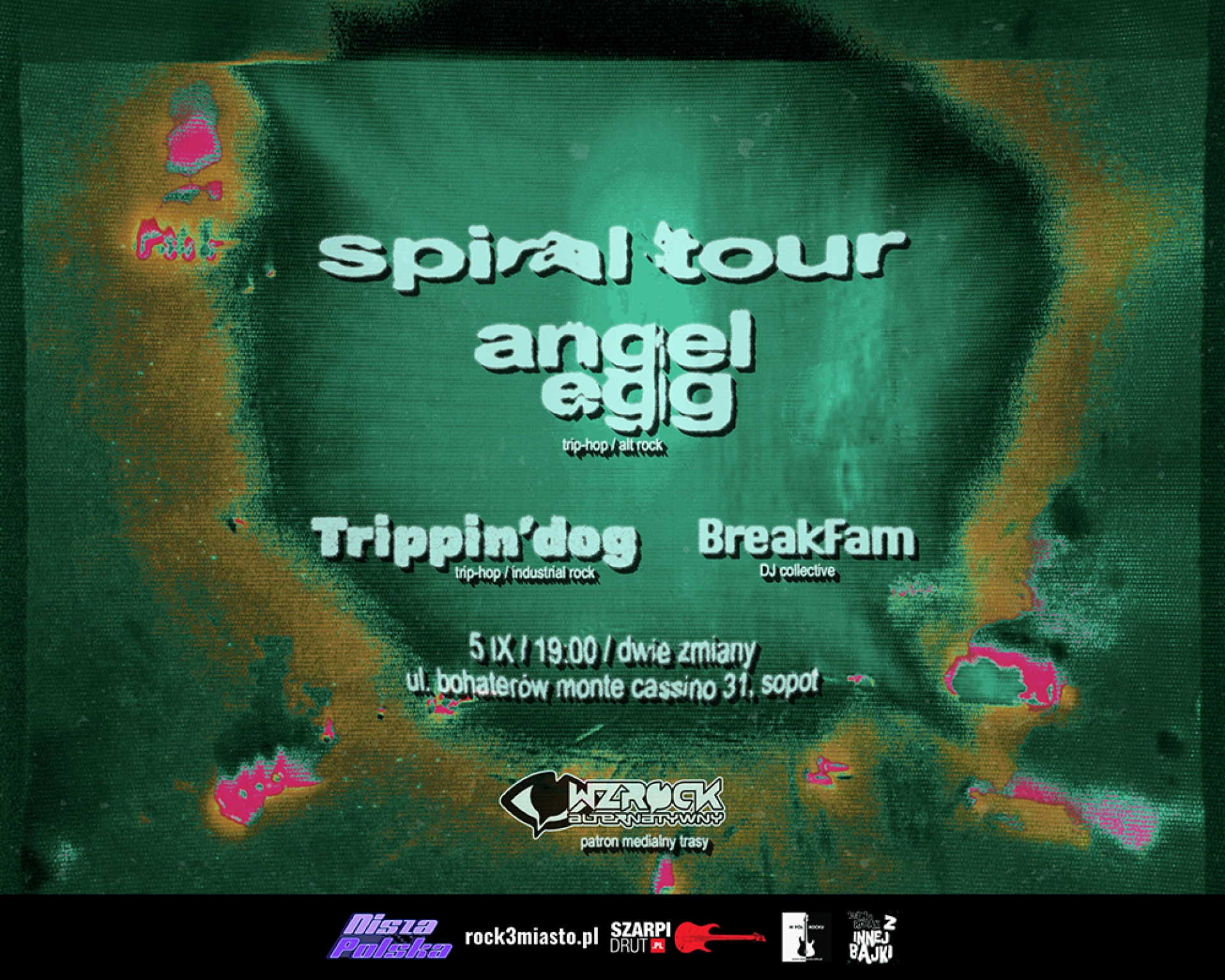 Plakat: Spiral Tour angel egg/Trippin'dog/BreakFam