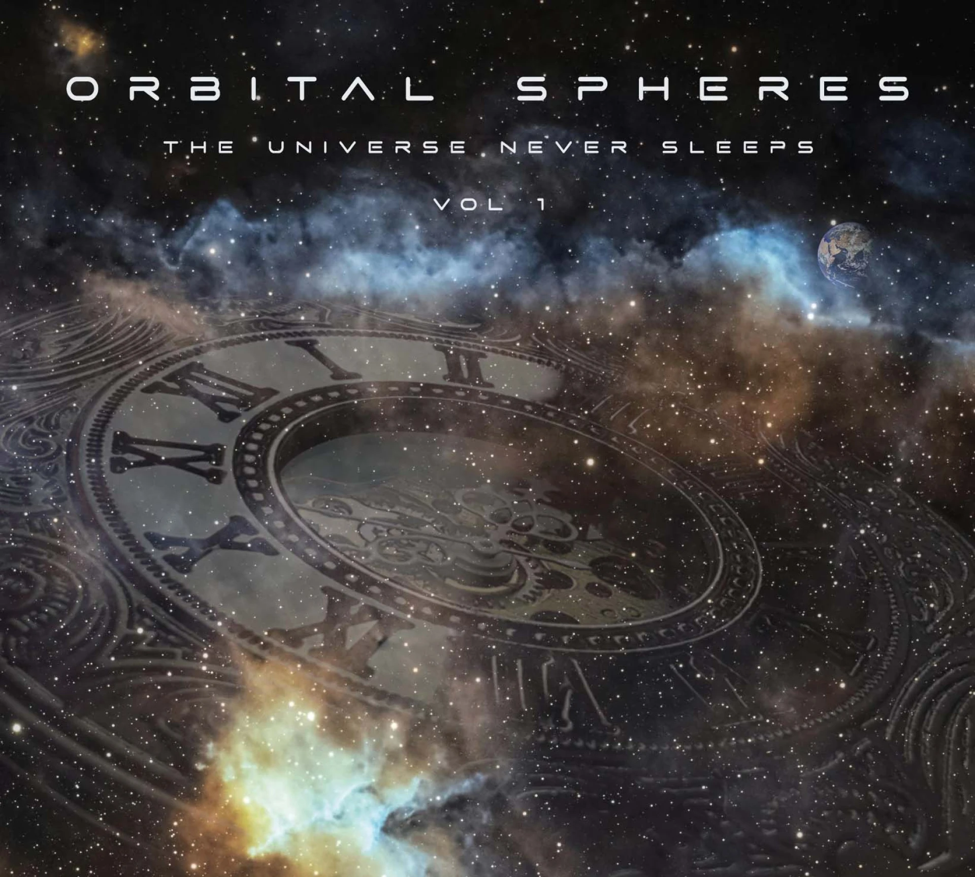 Okładka albumu Orbital Spheres ” The universe never sleeps” Vol.1